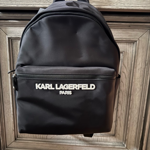 Karl Lagerfeld Handbags - Karl Lagerfeld Black Backpack